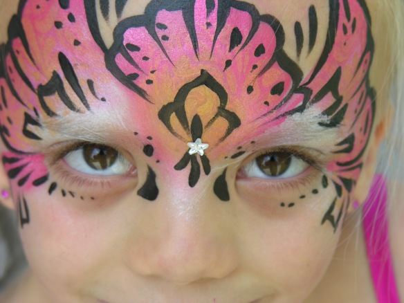 butterfly princess face paint